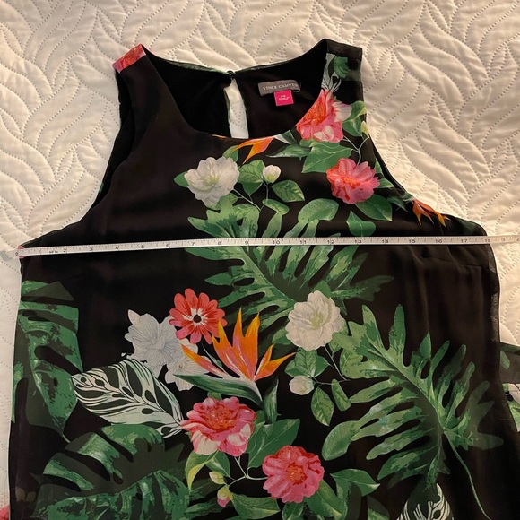 Vince Camuto Black Dress with Pink and Green Floral Print - Picture 5 of 5